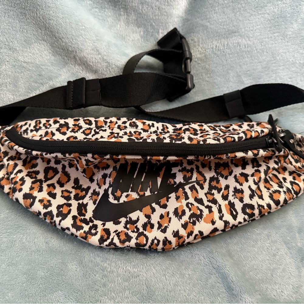 Nike Animal Print Waist Bag with Black Accents